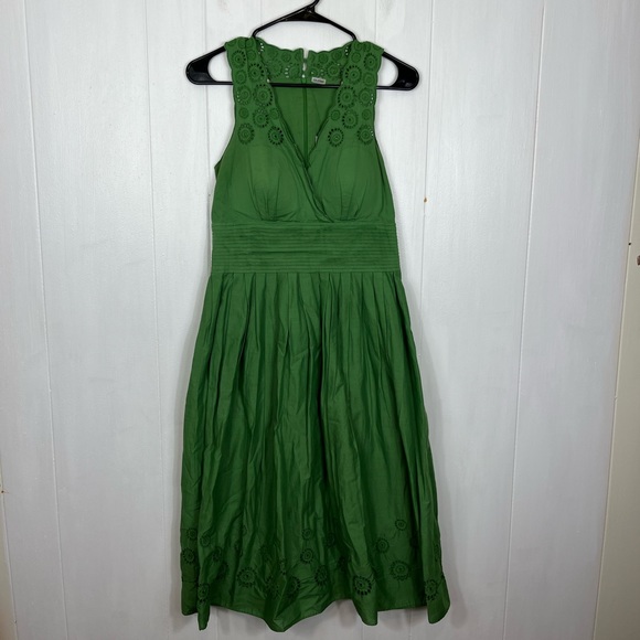 Eliza J Dresses & Skirts - Eliza J Cotton Eyelet Midi Dress Sz 10